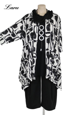 Jacke Slinky AKH 7602 Vanta schwarz weiß [OneSize | schwarz/weiß]