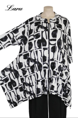 Jacke Slinky AKH 7602 Vanta schwarz weiß [OneSize | schwarz/weiß]