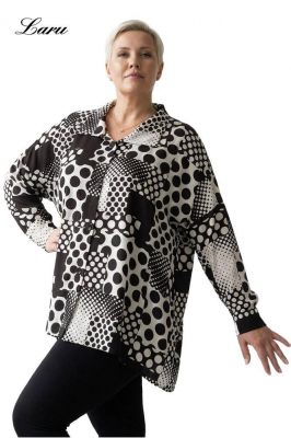 Tuchige Jacke AKH 2222 PrettyInDots schwarz weiß [OneSize | schwarz/weiß]