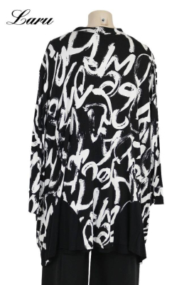 Jacke AKH 7027 Tamia schwarz weiß [OneSize | schwarz/weiß]