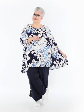 Shirt Big Sommer blau AKH 593 Isalie [OneSize | blau/weiß]