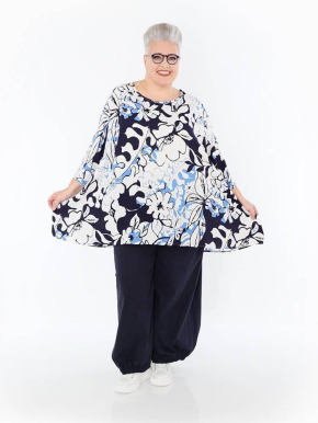 Shirt Big Sommer blau AKH 593 Isalie [OneSize | blau/weiß]
