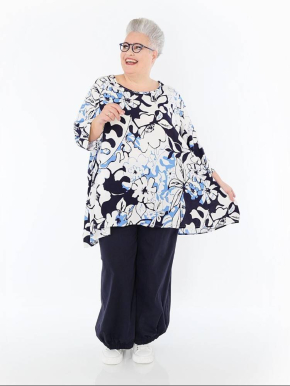 Shirt Big Sommer blau AKH 593 Isalie [OneSize | blau/weiß]
