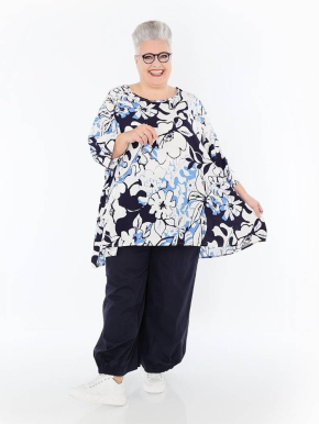 Shirt Big Sommer blau AKH 593 Isalie [OneSize | blau/weiß]