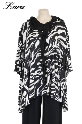 Big Shirt Slinky AKH 593 Evelyn schwarz weiß [OneSize | schwarz/weiß]