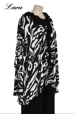 Big Shirt Slinky AKH 593 Evelyn schwarz weiß [OneSize | schwarz/weiß]