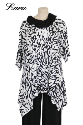Shirt AKH 1019 Sanday schwarz weiß [OneSize | schwarz/weiß]