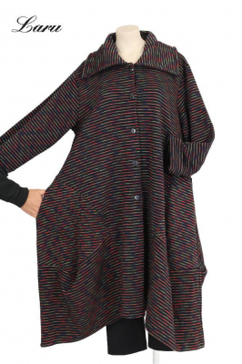 Mantel AKH 3023 Estella schwarz bunt [OneSize | schwarz/bunt]