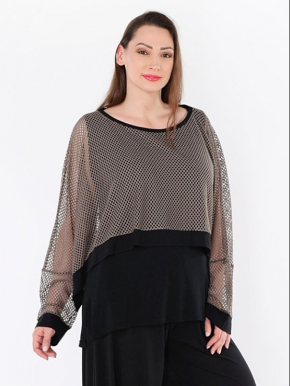 Shirt Überwurf Netz 7011 Marie in 3 Farben