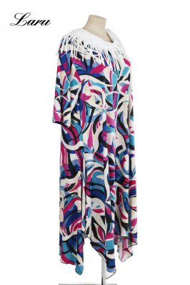 Kleid Slinky ausgestellt blau 5927 [OneSize | Blau]