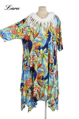 Kleid Slinky ausgestellt Flora bunt 5927 [OneSize | bunt]