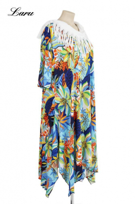 Kleid Slinky ausgestellt Flora bunt 5927 [OneSize | bunt]
