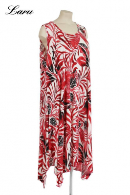 Trägerkleid Slinky ausgestellt Blatt rot 5927 [OneSize | Rot]