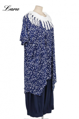 Shirt Slinky 7214 Kordelbrust Punkte blau weiß [OneSize | Blau]