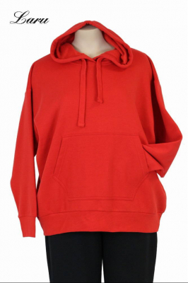 Kuschel Shirt Hoody kurz mit Tasche [OneSize | dunkelgrau]