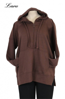 Kuschel Shirt Hoody mit Zippo