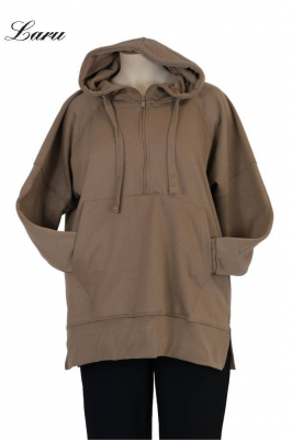 Kuschel Shirt Hoody mit Zippo