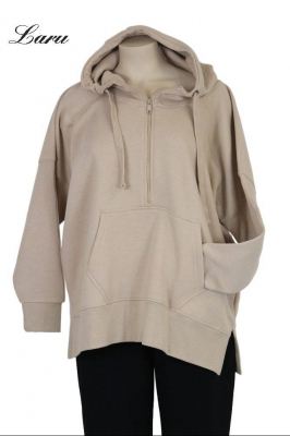 Kuschel Shirt Hoody mit Zippo