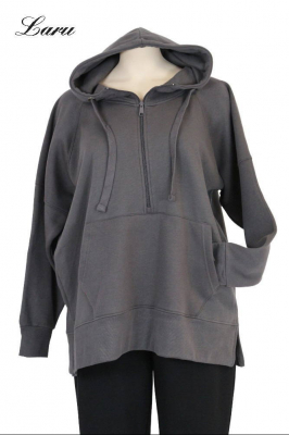 Kuschel Shirt Hoody mit Zippo