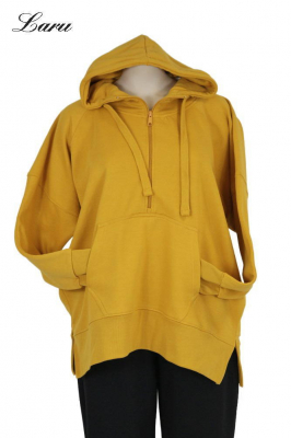 Kuschel Shirt Hoody mit Zippo