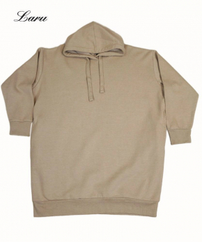 Kuschel Shirt Hoody long