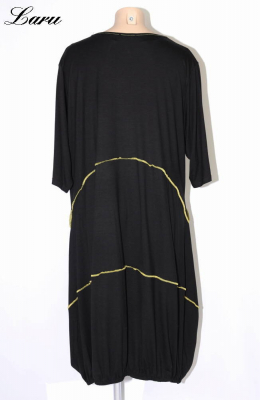 Kleid Big Offlock AKH 6564 Thea gelb