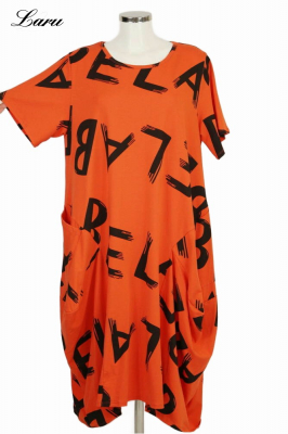 Kleid Ballon Buchstabe BeLab [EG | Orange]