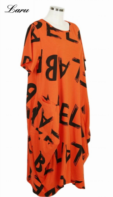 Kleid Ballon Buchstabe BeLab [EG | Orange]