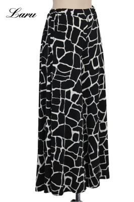 Hose Schlag Slinky Muster Giraffe schwarz weiß [OneSize | schwarz/weiß]