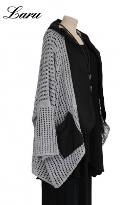 Strick Cardigan mit Parachut 2611 grau