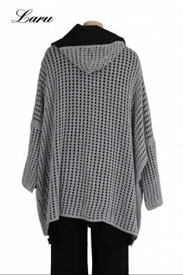 Strick Cardigan mit Parachut 2611 grau