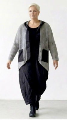 Strick Cardigan mit Parachut 2611 grau