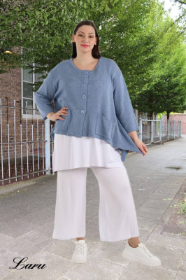 Strickjacke A Form kurz AKH 118 [OneSize | rose]