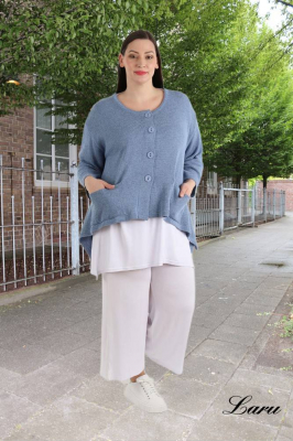 Strickjacke A Form kurz AKH 118 [OneSize | rose]