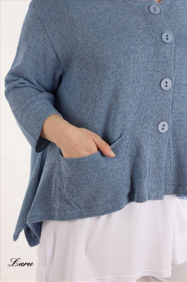 Strickjacke A Form kurz AKH 118 [OneSize | rose]