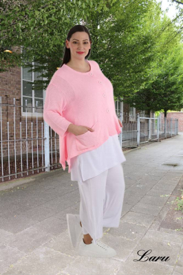 Strickjacke A Form kurz AKH 118 [OneSize | rose]