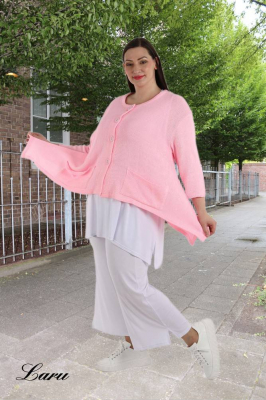 Strickjacke A Form kurz AKH 118 [OneSize | rose]