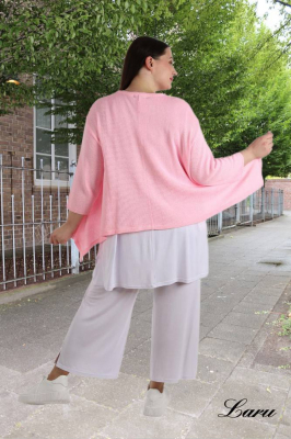 Strickjacke A Form kurz AKH 118 [OneSize | rose]