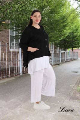 Strickjacke A Form kurz AKH 118 [OneSize | rose]