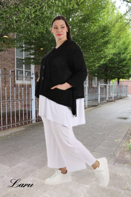 Strickjacke A Form kurz AKH 118 [OneSize | rose]