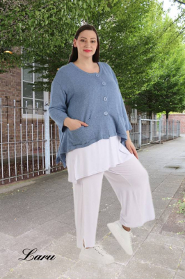 Strickjacke A Form kurz AKH 118 [OneSize | rose]