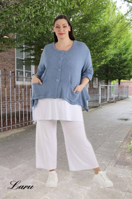 Strickjacke A Form kurz AKH 118 [OneSize | rose]