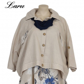 Leinenjacke Oversize 92243 [OneSize | jeansblau]