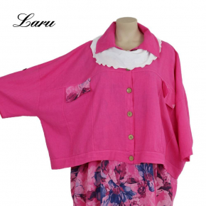 Leinenjacke Oversize 92243 [OneSize | Pink]