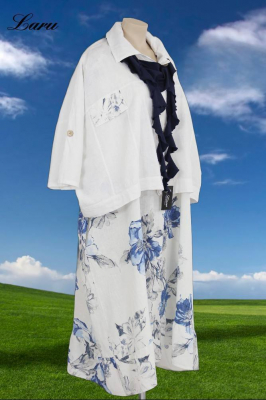 Leinenjacke Oversize 92243 [OneSize | weiß]