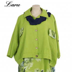 Leinenjacke Oversize 92243 [OneSize | jeansblau]