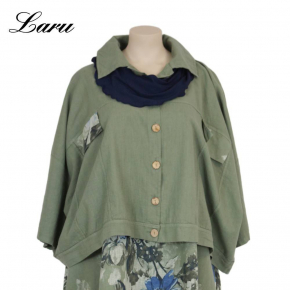 Leinenjacke Oversize 92243 [OneSize | jeansblau]