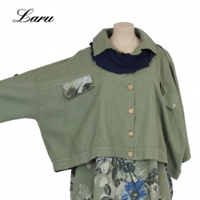 Leinenjacke Oversize 92243 [OneSize | oliv]