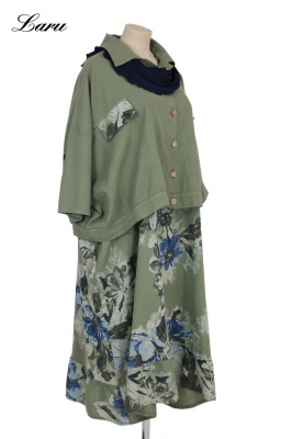 Leinenjacke Oversize 92243 [OneSize | oliv]