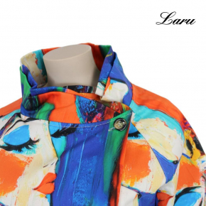 Jacke kurz 7690P Picasso orange bunt [OneSize | Mehrfarbig]